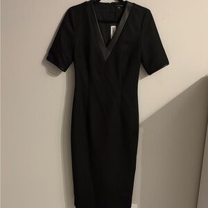 Judith & Charles NWT Wool and Leather Dress